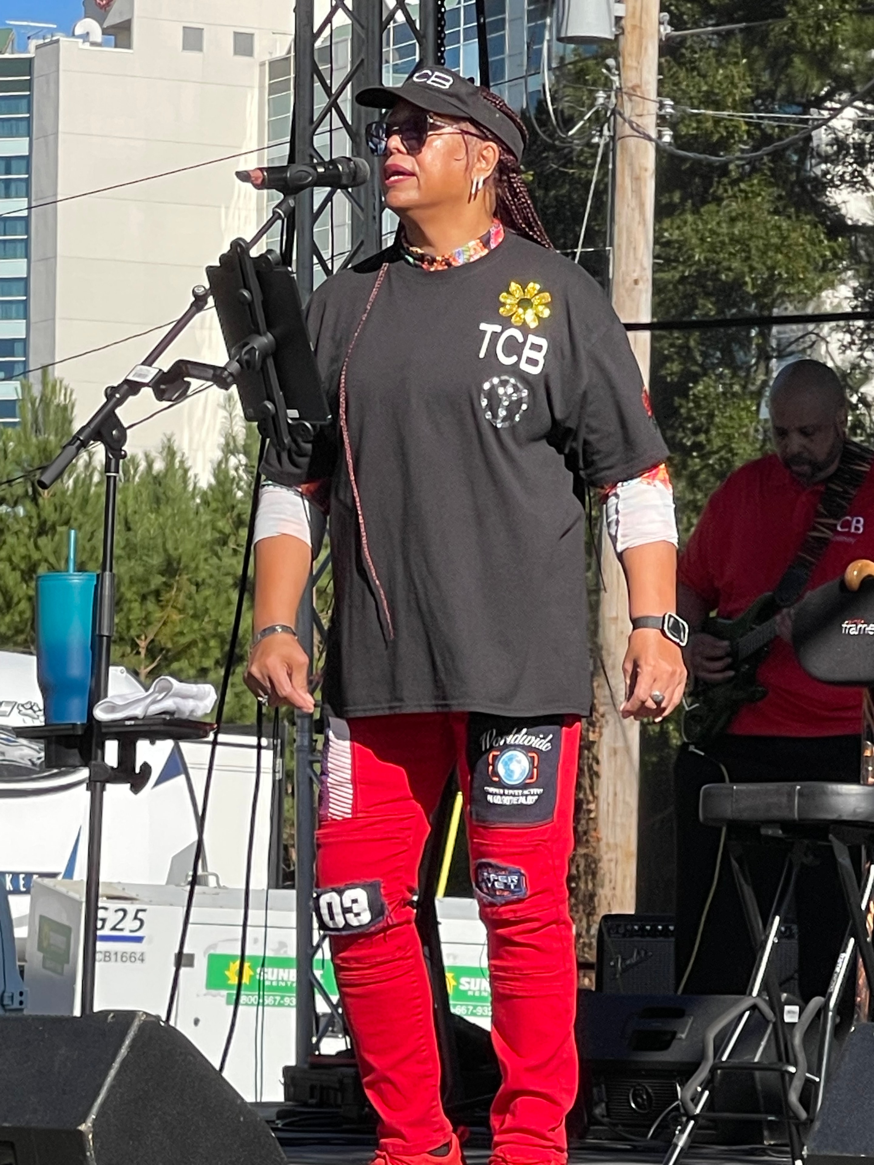 TCB live performance on stage